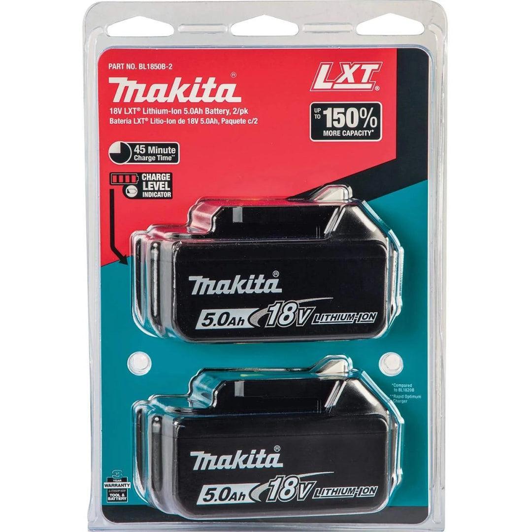 Makita DTD153RTJ 18V LXT Brushless Impact Driver Kit with 2 x 5.0Ah Batteries, Charger, and MAKPAC Case