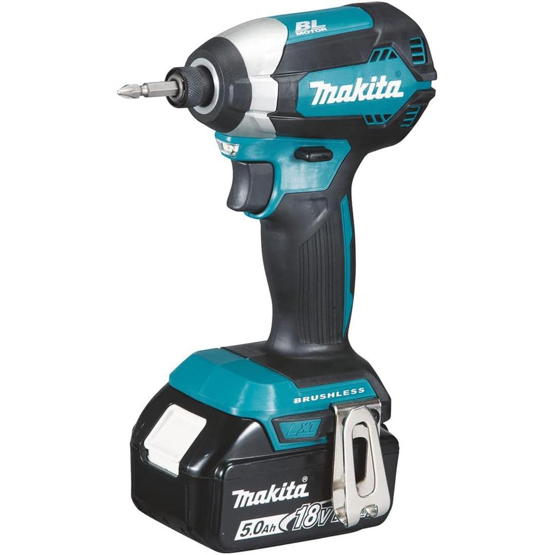 Makita DTD153RTJ 18V LXT Brushless Impact Driver Kit with 2 x 5.0Ah Batteries, Charger, and MAKPAC Case